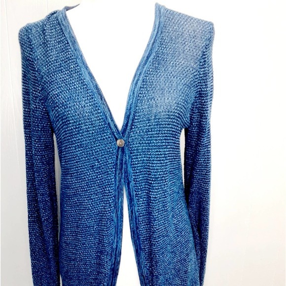 Foxcroft Knit Blue‎ Cardigan Medium - Picture 2 of 6